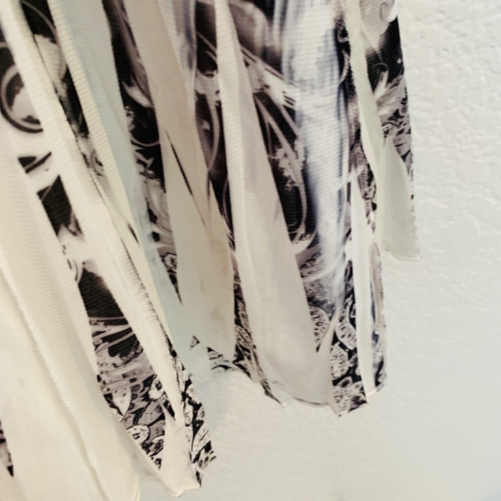 One World Skirt XL Black White Fairy Artsy Boho Flouncy Forest Earthy Boho - Picture 7 of 13